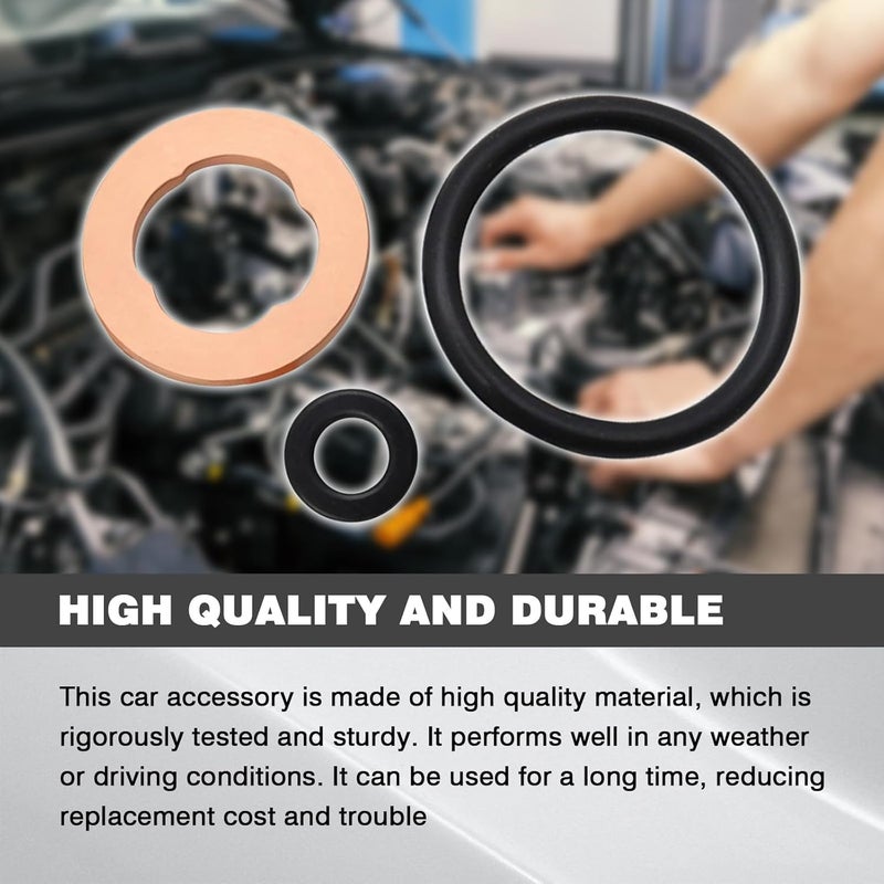 wfsulee 6 Set Fuel Injectors Seals Repair Kit/Injector Seal Rings O Ring Kit fits for Audi A4 A5 A6 A7 A8 Q5 Q7 VW Amarok Touareg 3.0 TDI Compatible with 05A130519 WHT000884 - Image 5
